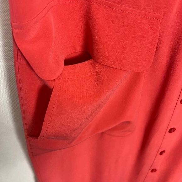 Equipment Silk Button Down Sleeveless Maxi Dress Size Large Party Cocktail - Picture 12 of 14